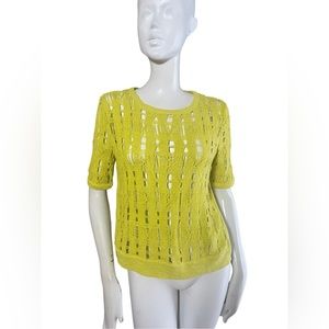 Anthropologie sweater, yellow, new with tags